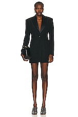 Stella McCartney Tuxedo Dress in Black, view 1, click to view large image.