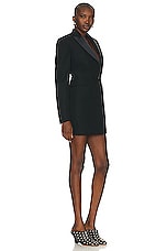 Stella McCartney Tuxedo Dress in Black, view 2, click to view large image.