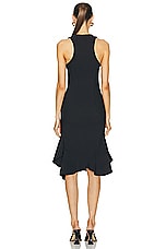 Stella McCartney Crinkle Dress in Black, view 3, click to view large image.