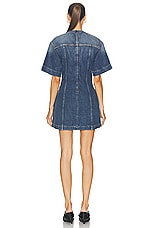Stella McCartney Vintage Lacing Dress in Mid Blue, view 3, click to view large image.