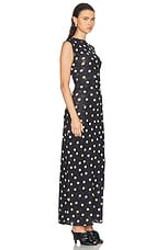 Stella McCartney Polka Dots Jersey Long Dress in Multicolor, view 2, click to view large image.