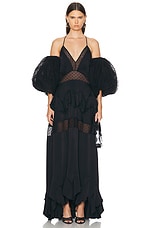 Stella McCartney Long Dress in Black, view 1, click to view large image.