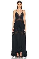 Stella McCartney Long Dress in Black, view 2, click to view large image.