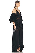 Stella McCartney Long Dress in Black, view 3, click to view large image.