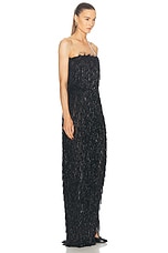 Stella McCartney Tinsel Bustier Dress in Black, view 2, click to view large image.