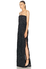 Stella McCartney Tinsel Bustier Dress in Black, view 3, click to view large image.