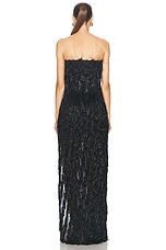 Stella McCartney Tinsel Bustier Dress in Black, view 4, click to view large image.