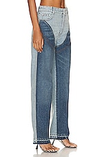 Stella McCartney Vintage Chap Pant in Double Blue Tone, view 2, click to view large image.