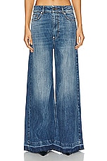 Stella McCartney Vintage Wide Leg in Mid Blue, view 1, click to view large image.