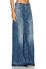 Stella McCartney Vintage Wide Leg in Mid Blue, view 2, click to view large image.