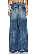 Stella McCartney Vintage Wide Leg in Mid Blue, view 3, click to view large image.