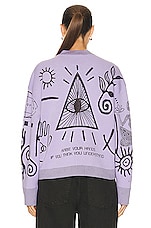 Stella McCartney Flock Artwork Knit Jumper in Mauve, view 3, click to view large image.