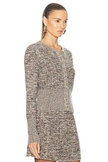 Stella McCartney Metal Marble Detailed Cardigan in Multicolor 1, view 2, click to view large image.