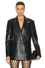 Stella McCartney Double Breasted Jacket in Black, view 1, click to view large image.
