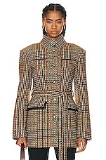 Stella McCartney Short Coat in Camel, view 1, click to view large image.