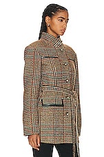 Stella McCartney Short Coat in Camel, view 3, click to view large image.