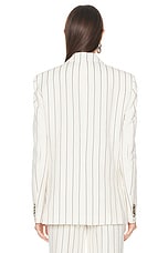 Stella McCartney Oversized Blazer in Cream & Khaki, view 3, click to view large image.