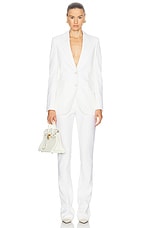 Stella McCartney Iconic Fitted Jacket in Cream, view 4, click to view large image.