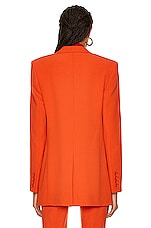 Stella McCartney Twill Blazer in Tangerine, view 4, click to view large image.