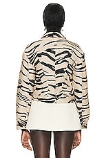 Stella McCartney Trucker Jacket in Raffia, view 3, click to view large image.