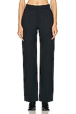 Stella McCartney Tailored Straight Cargo Trouser in Ink, view 1, click to view large image.