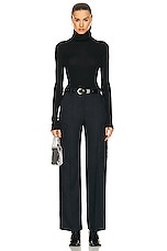 Stella McCartney Tailored Straight Cargo Trouser in Ink, view 4, click to view large image.