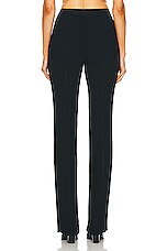 Stella McCartney Lightweight Plisse Knit Trousers in Black, view 3, click to view large image.