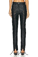 Stella McCartney Lace Up Altermat Slim Pant in Black, view 1, click to view large image.