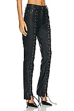 Stella McCartney Lace Up Altermat Slim Pant in Black, view 2, click to view large image.