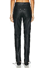 Stella McCartney Lace Up Altermat Slim Pant in Black, view 3, click to view large image.