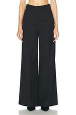 Stella McCartney Wide Leg Pant in Black, view 1, click to view large image.