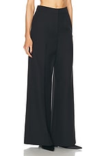 Stella McCartney Wide Leg Pant in Black, view 2, click to view large image.