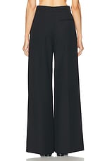 Stella McCartney Wide Leg Pant in Black, view 3, click to view large image.