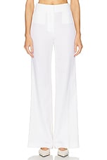 Stella McCartney Iconic Flared Trouser in Cream, view 1, click to view large image.