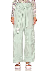 Stella McCartney Soft Cotton Trousers in Mint, view 1, click to view large image.