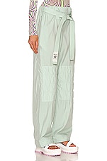 Stella McCartney Soft Cotton Trousers in Mint, view 2, click to view large image.