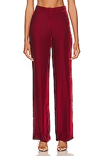 Stella McCartney Straight Leg Pant in Cherry, view 1, click to view large image.