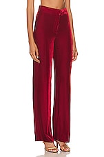 Stella McCartney Straight Leg Pant in Cherry, view 2, click to view large image.