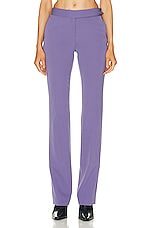 Stella McCartney Low Waist Slim Pant in Mauve, view 1, click to view large image.