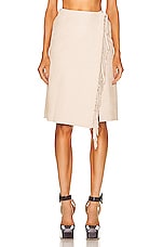 Stella McCartney Pencil Skirt in Oat, view 1, click to view large image.