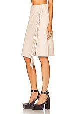 Stella McCartney Pencil Skirt in Oat, view 3, click to view large image.
