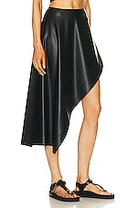 Stella McCartney Asymmetric Skirt in Black, view 2, click to view large image.
