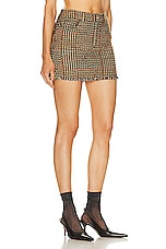 Stella McCartney Mini Skirt in Camel, view 2, click to view large image.