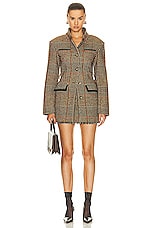 Stella McCartney Mini Skirt in Camel, view 4, click to view large image.