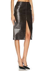 Stella McCartney Altermat Skirt in Liquorice, view 2, click to view large image.