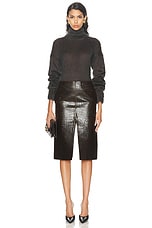 Stella McCartney Altermat Skirt in Liquorice, view 5, click to view large image.