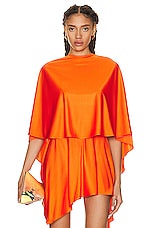 Stella McCartney Fluid Tee Top in Glow Orange, view 1, click to view large image.