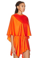 Stella McCartney Fluid Tee Top in Glow Orange, view 2, click to view large image.
