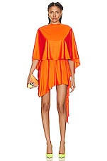 Stella McCartney Fluid Tee Top in Glow Orange, view 4, click to view large image.