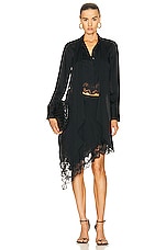 Stella McCartney Long Sleeve Shirt in Black, view 2, click to view large image.